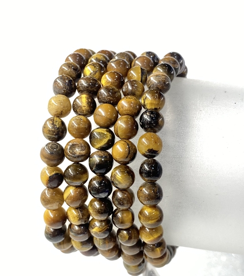 Pulseras ojo de tigre 8mm y 6mm