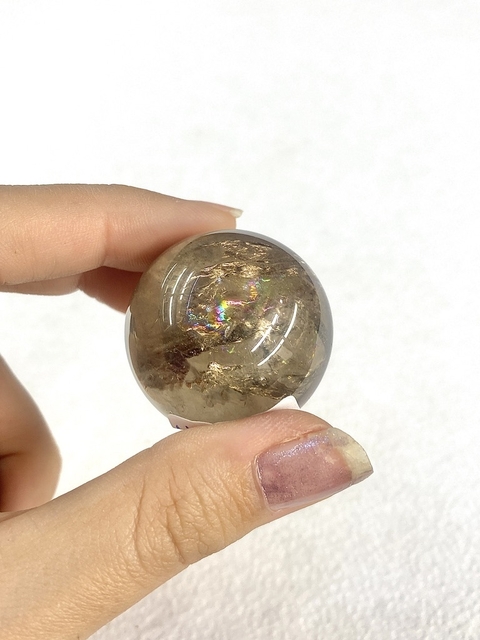 Esferas de cuarzo ahumado mediano