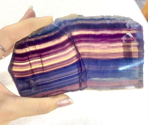 Lajas de fluorita arcoiris