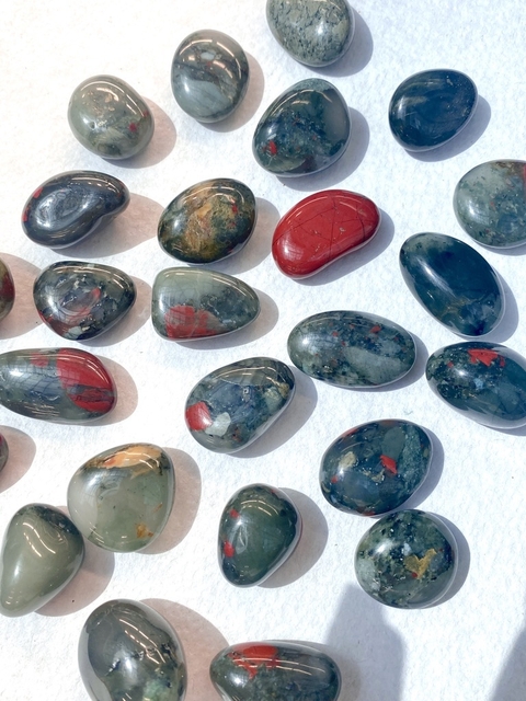 Heliotropo / piedra sangre rolada