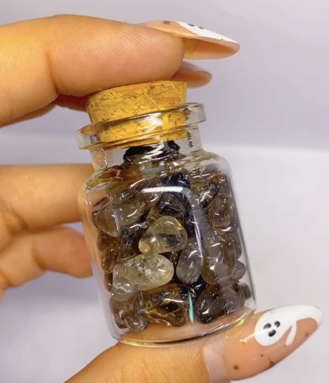 cuarzo ahumado en botella