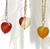 collar corazon cornalina
