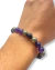 Pulsera amatista, obsidiana y pirita