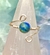 Anillo malaquita con azurita ajustable