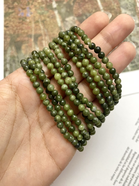 Pulseras jade nefrita 4mm