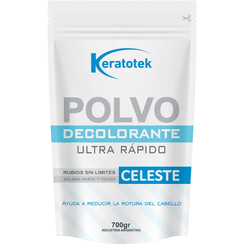 Polvo Decolorante - Celeste Keratotek 700g