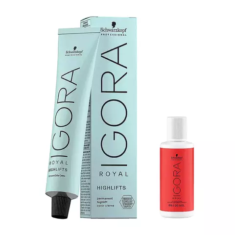 Tinte Igora Royal Highlifts - Schwarzkopf 60ml + Oxidante 30vol. x 60ml. - comprar online