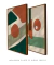 Conjunto 2 Quadros Decorativos Abstrato Terroso - loja online