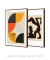 Conjunto 2 Quadros Decorativos Bauhaus Picasso Style na internet