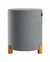 Puff de Veludo Cinza 36x45cm - comprar online