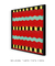 Imagem do Quadro Decorativo Furuya Korin Woodblock Print Red ZigZag