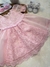 Vestido Natalicia Rosa (Encomenda) - Leni Rendas