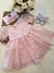 Vestido Natalicia Rosa (Encomenda)