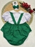 Jardineira com camisa | Verde-Bandeira - loja online