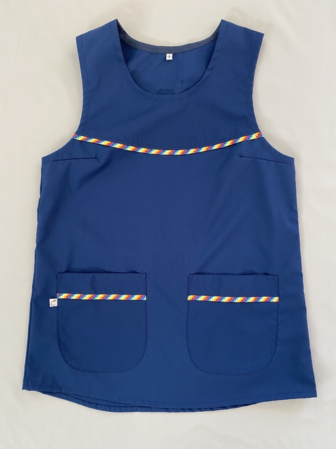 Guardapolvo azul Wiphala