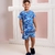 PIJAMA INFANTIL CURTO MASCULINO THÉO - STITCH AZUL - comprar online