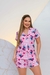 PIJAMA AMERICANO CURTO FEMININO MARIA - STITCH ROSA - comprar online