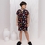 Pijama infantil menino Mickey preto curto na internet