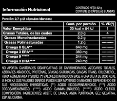 Omega 3.6.9 Capsulas 60 Natural Nutrition - comprar online