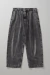 carnan washed black twill pants - comprar online
