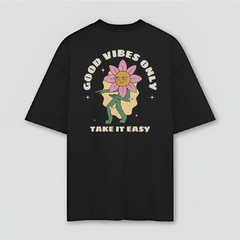 Camiseta Oversized com Estampa nas costas