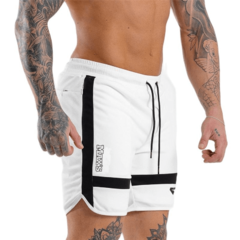 short masculino para musculação branco
