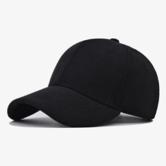 Boné Preto Basic Ajustável Strapback