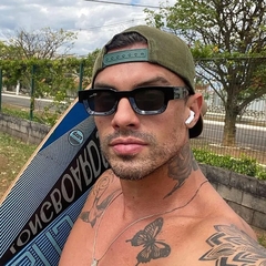 óculos masculino retro preto