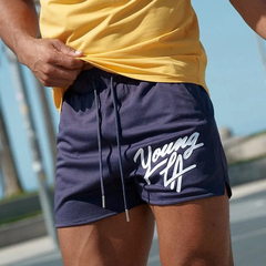 short masculino roxo para treino