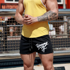 short masculino preto para treino