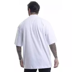 Camiseta Oversized Gola Alta branca