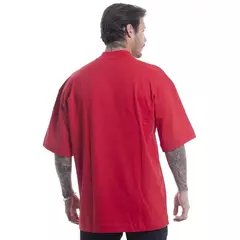 Camiseta Oversized Gola Alta vermelha