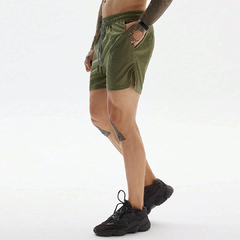 short masculino verde com cordão