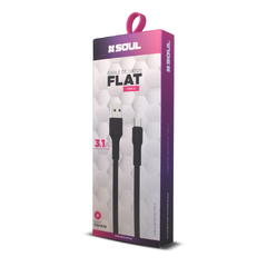 CABLE TIPO-C SOUL FLAT 1MT 3.1A