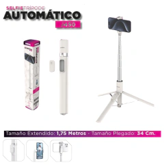 Imagen de Trípode Automatico Soul J450 con Bluetooth Blanco - 1.75m