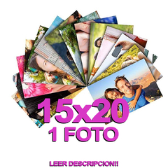 1 FOTO 15X20 PAPEL KODAK GLOSSY