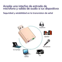 PLACA SONIDO USB 7.1 NOGA HE-282 - tienda online