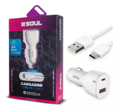 CARGADOR 12 VOL SOUL USB-PD+TYPO C *TYPO-C* - comprar online