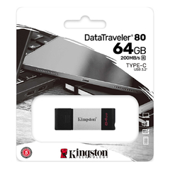 PENDRIVE 64GB KINGSTON DT80 TYPE C