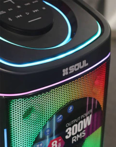 Parlante Soul Ultrahit XL5000 300W Torre Doble 8" Bluetooth con Micrófono LED - comprar online