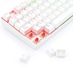 TECLADO MECANICO REDRAGON KUMARA K552W-RGB BLANCO - Videosuiza