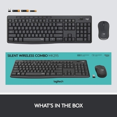 COMBO TECLADO Y MOUSE INALAMBRICO LOGITECH MK295 SILENT - Videosuiza