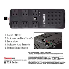 ESTABILIZADOR 1200W LYONN TCA-1200N-V en internet