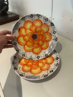 PLATO FLOR NARANJA 3U $5.000 C/U - comprar online