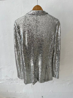 BLAZER LOVELY DENIM CON LENTEJUELAS PLATEADAS en internet