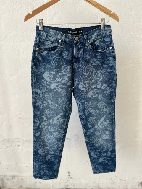 JEAN KOSIUKO AZUL ESTAMPADO - comprar online