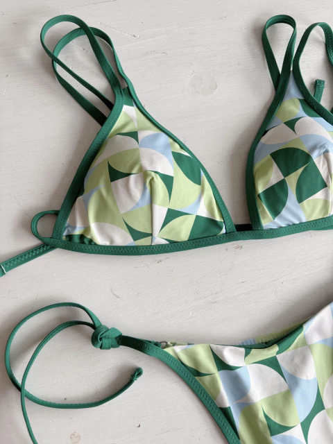 BIKINI NUEVA RAE VERDE ESTAMPADA - comprar online