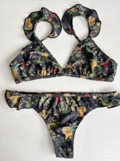 BIKINI CIPITRIA NEGRA CON ESTAMPA TIGRES en internet