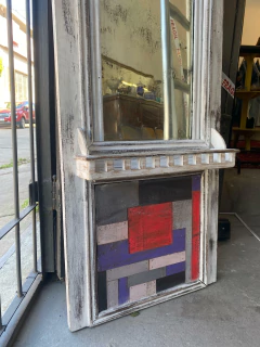 ESPEJO DE MADERA $70.000 RESTAURADO 1,73MTS ALTO X 0,60MTS ANCHO - Galpón Chic