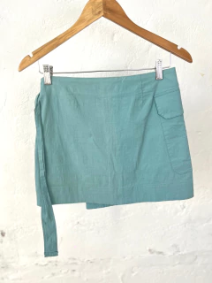 POLLERA FURZAI CRUZADA CELESTE ELASTIZADA en internet